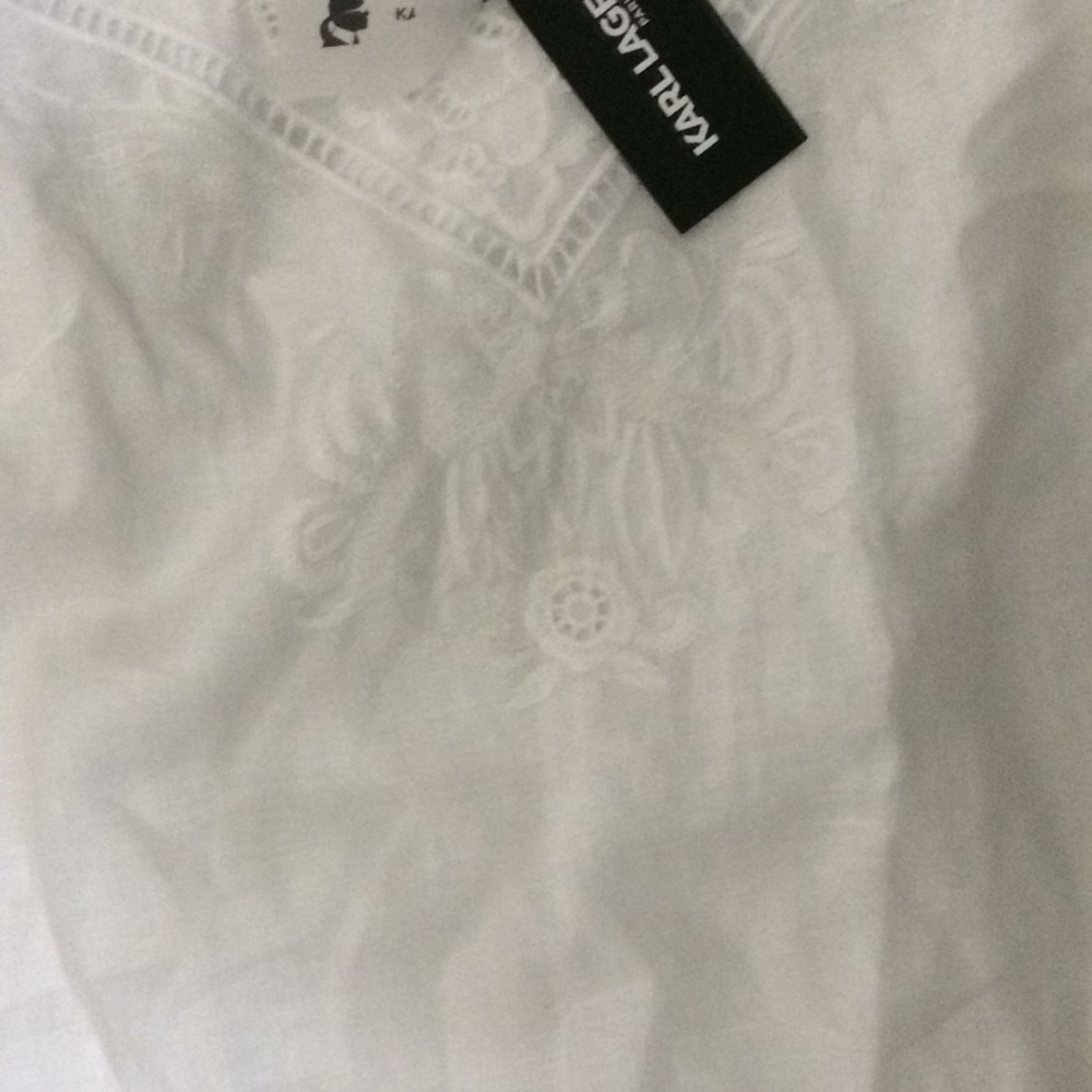 Karl Lagerfeld Eyelet Linen dress - Picture 4 of 5